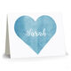 Heart Watercolor Folded Note Cards Image 1 of 7
